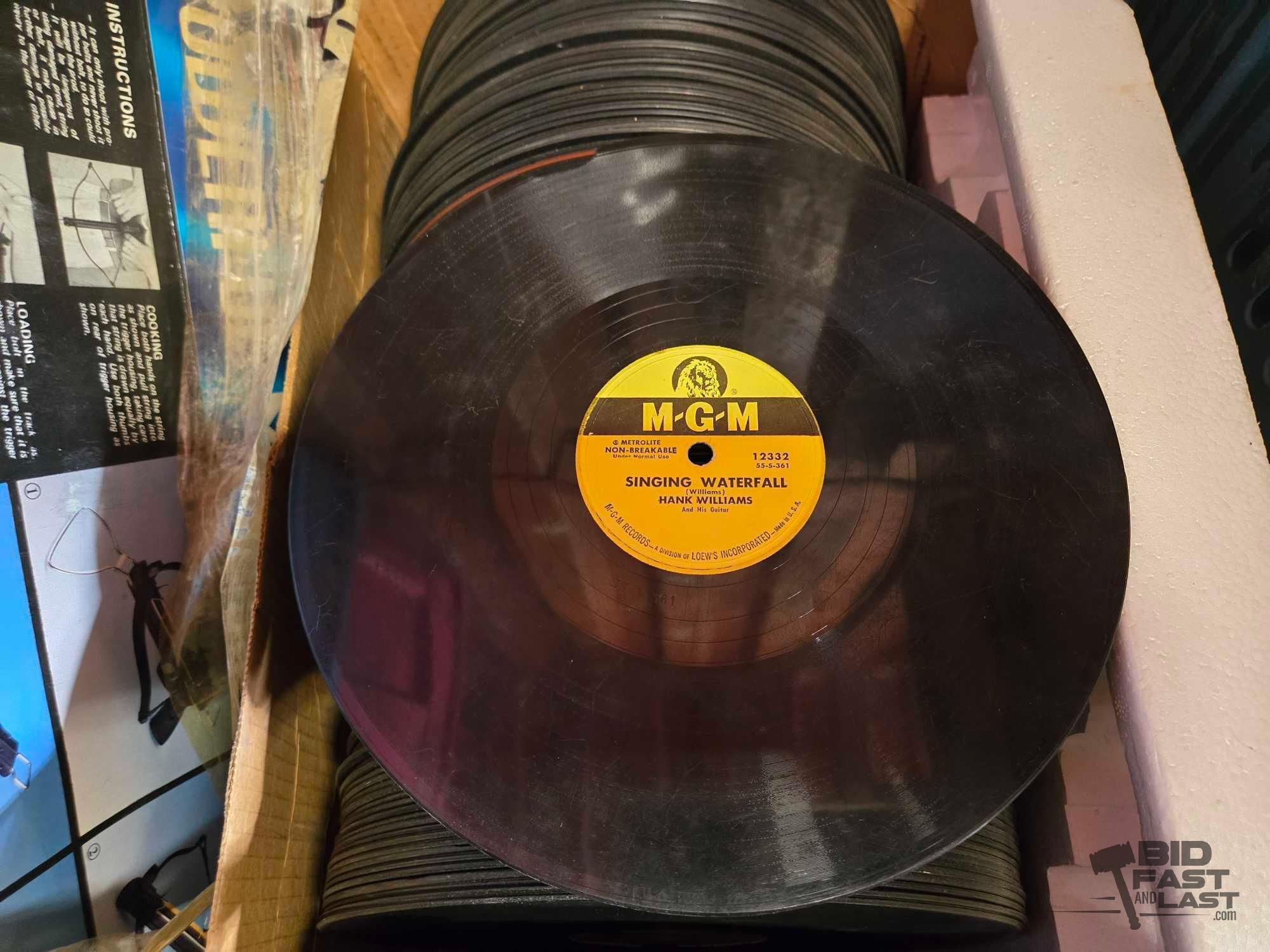 (3) Totes of Vinyl Records