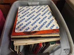 (3) Totes of Vinyl Records
