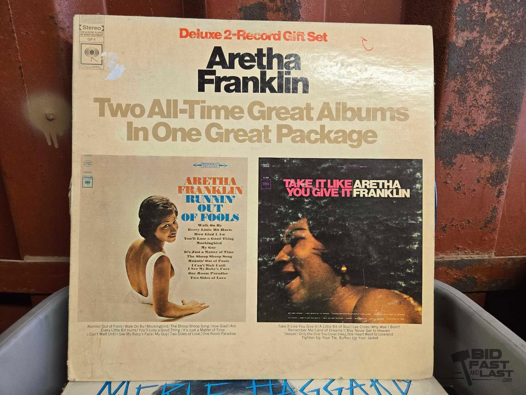 (3) Totes of Vinyl Records