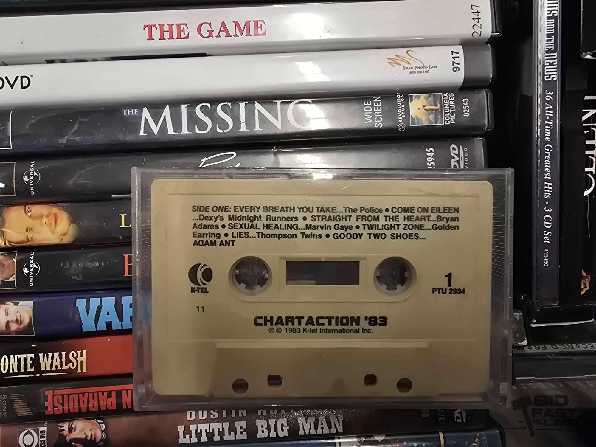 CDs, DVDs, VHS, and Cassette Tapes
