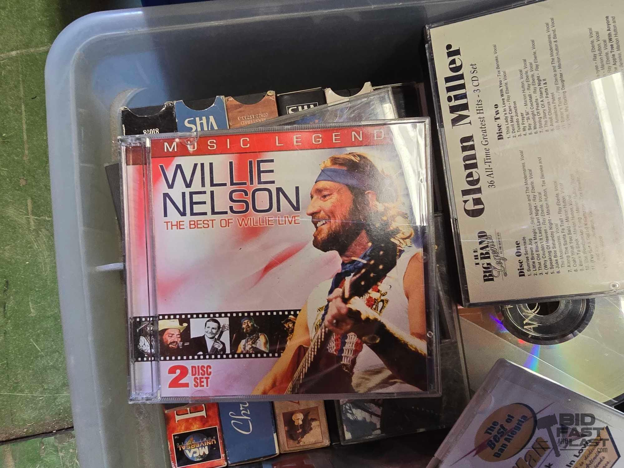 CDs, DVDs, VHS, and Cassette Tapes