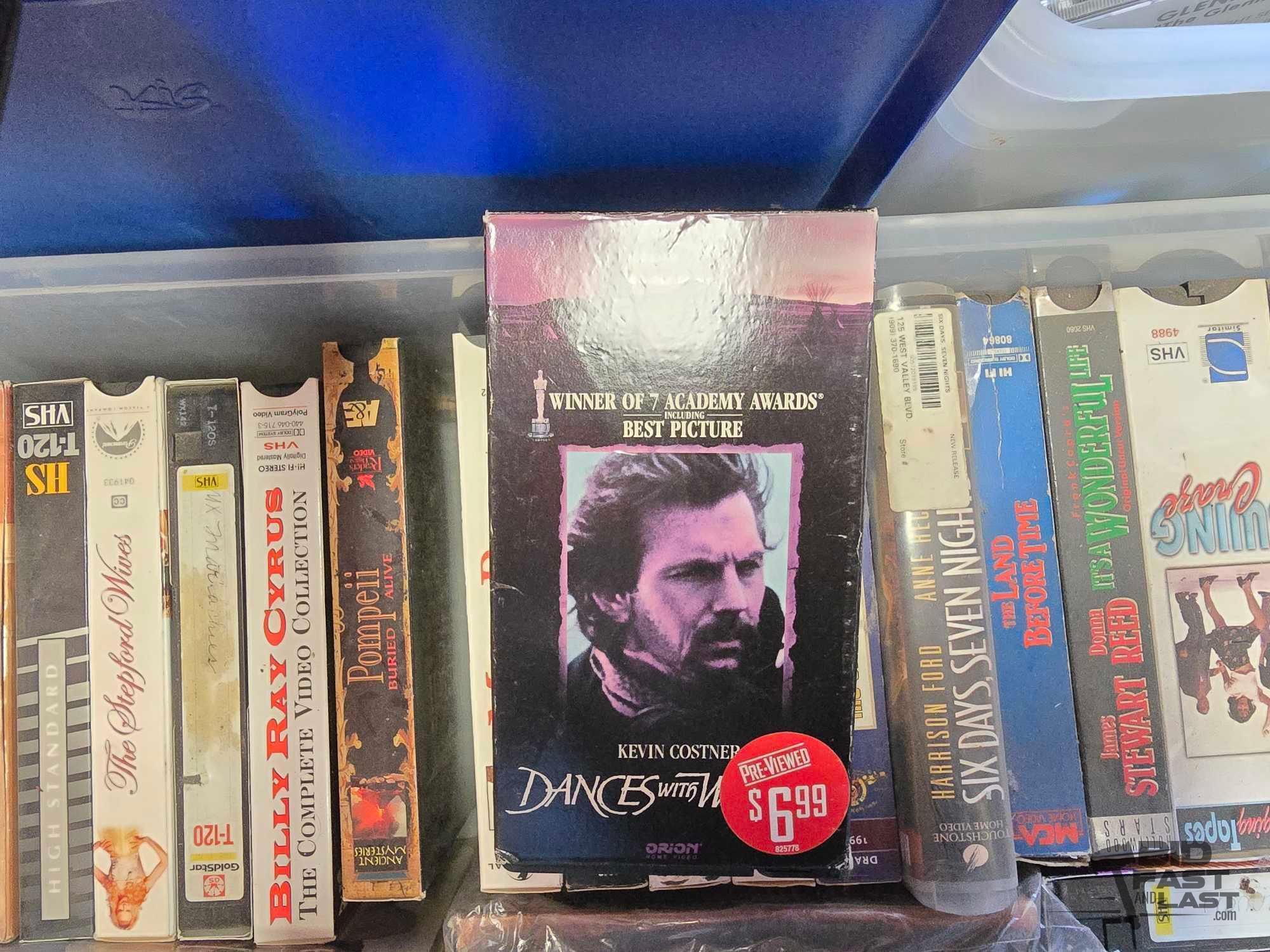CDs, DVDs, VHS, and Cassette Tapes