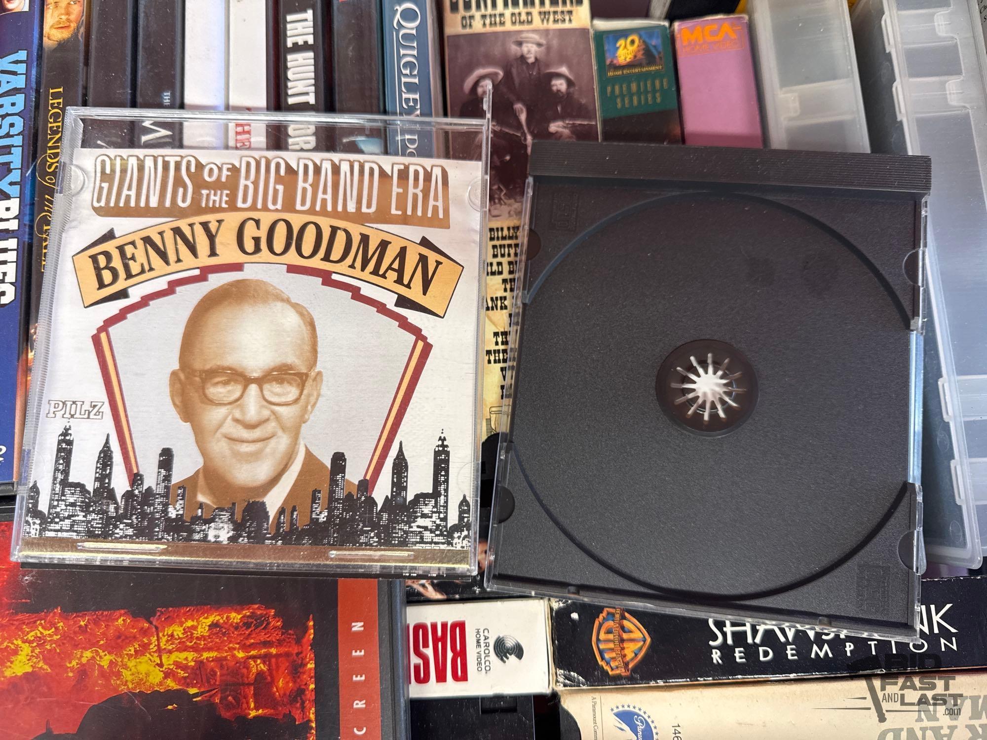 CDs, DVDs, VHS, and Cassette Tapes