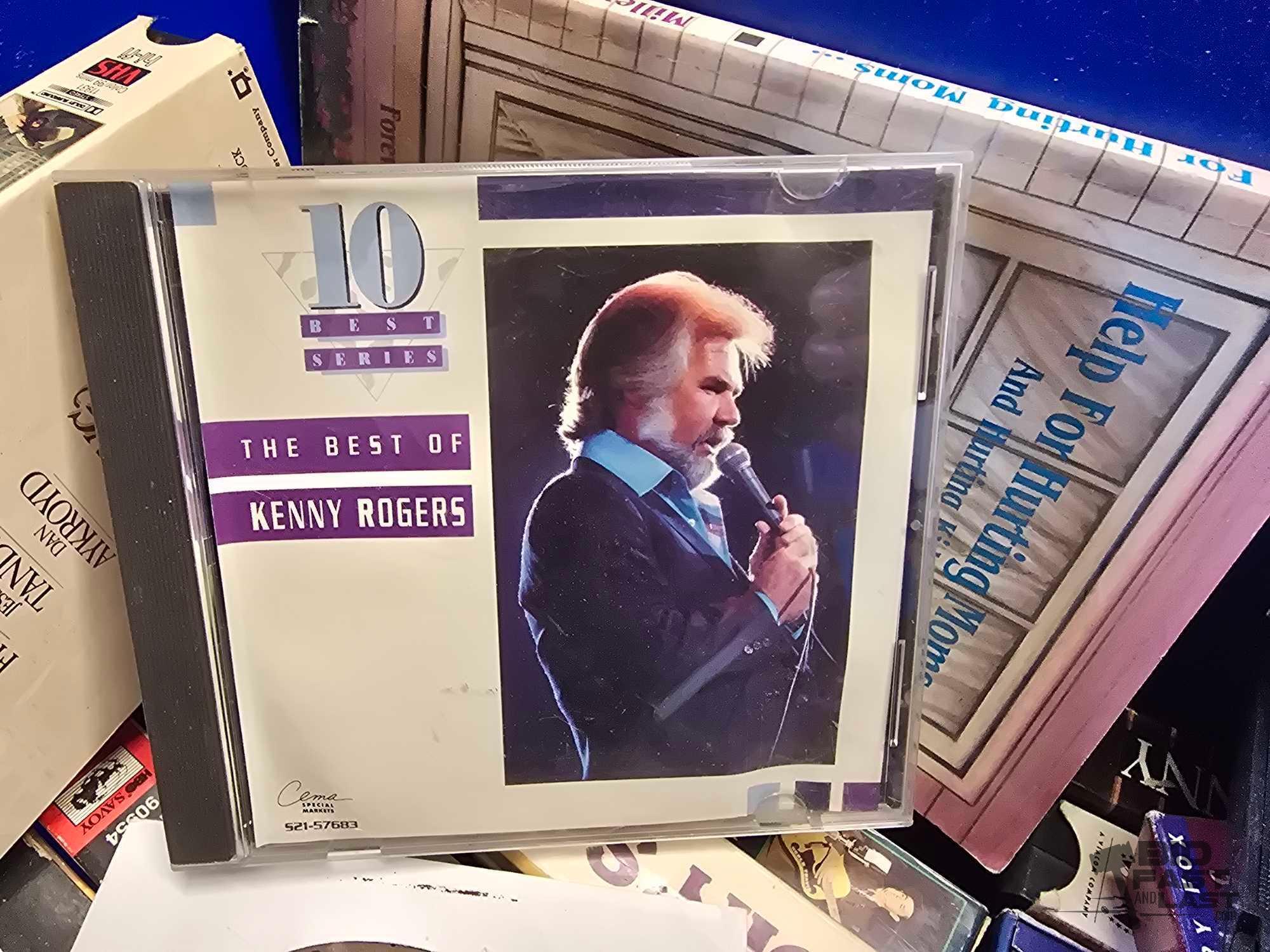 CDs, DVDs, VHS, and Cassette Tapes