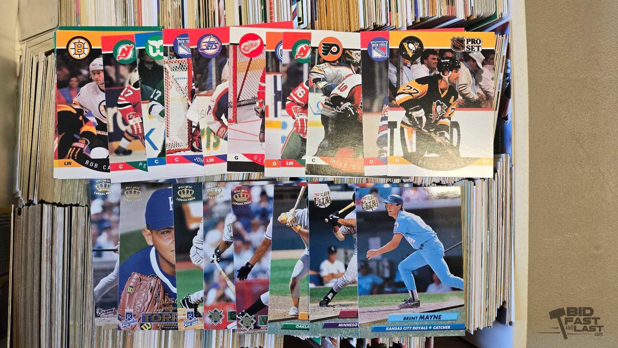 Over (300) Player Trading Cards