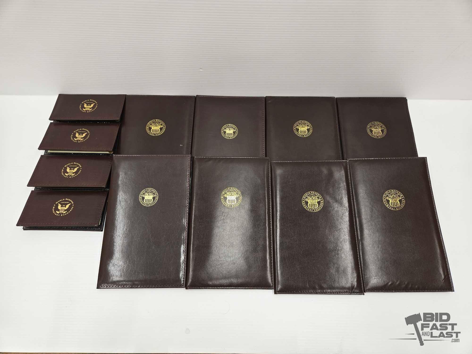 (12) Albums of Uncirculated & Uncut $2 Dollar Bank Notes