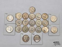 (22) Kennedy Half Dollars