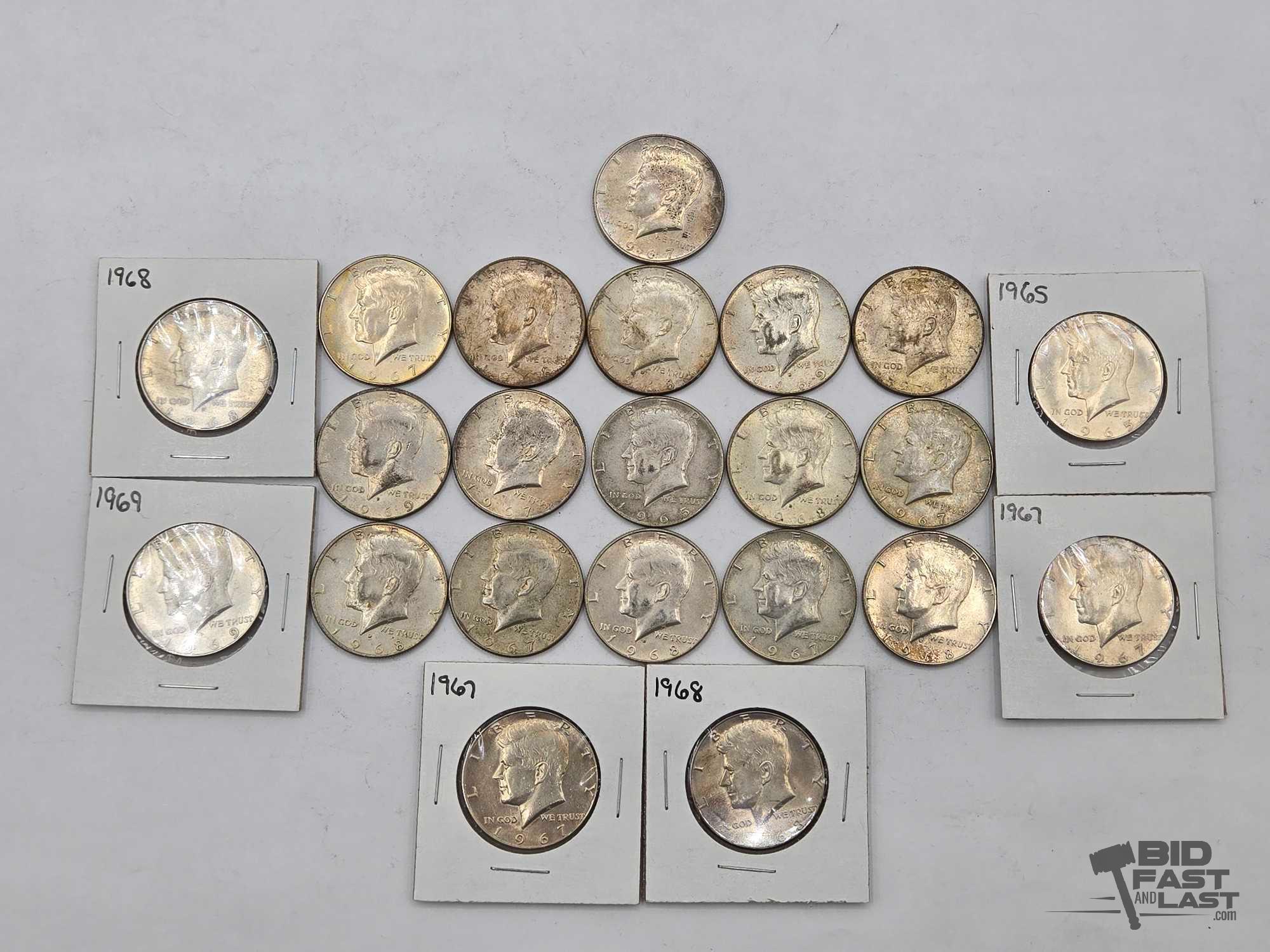 (22) Kennedy Half Dollars