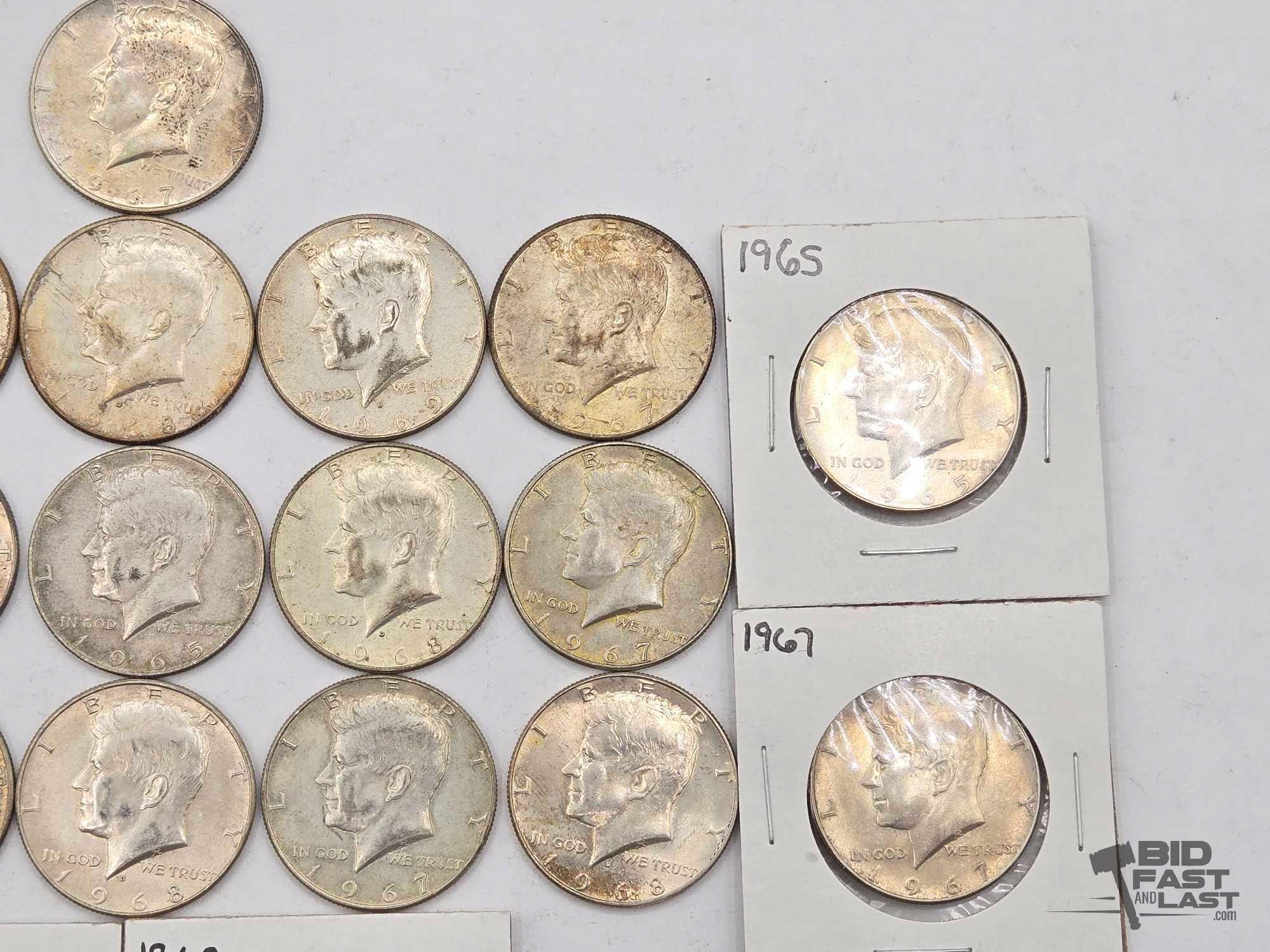 (22) Kennedy Half Dollars