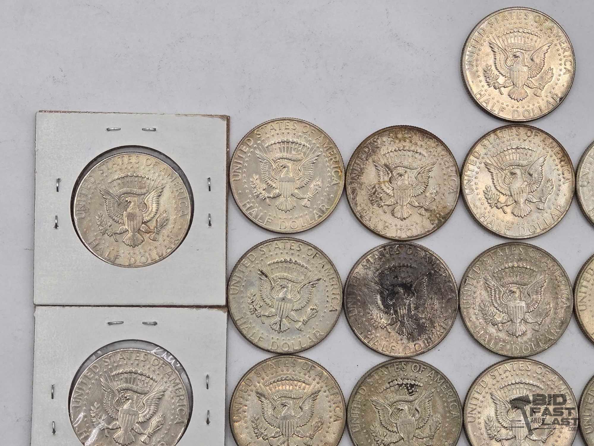 (22) Kennedy Half Dollars
