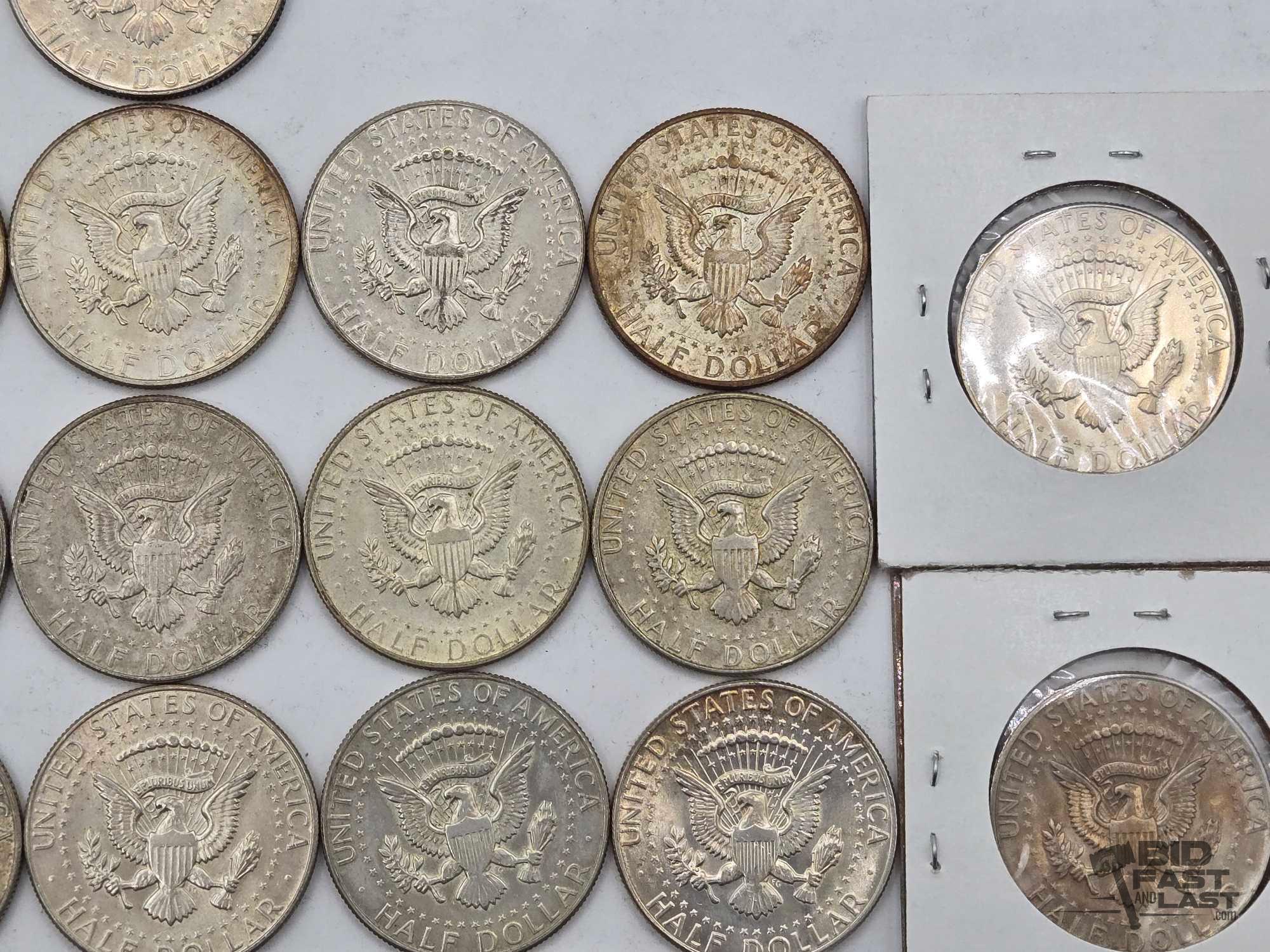 (22) Kennedy Half Dollars