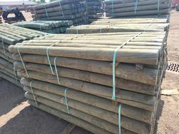 4 5/8" x7 Treated Fence Posts (32)