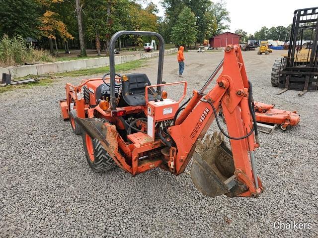 Kubota B2410 4x4 Loader Backhoe w/Belly Mower