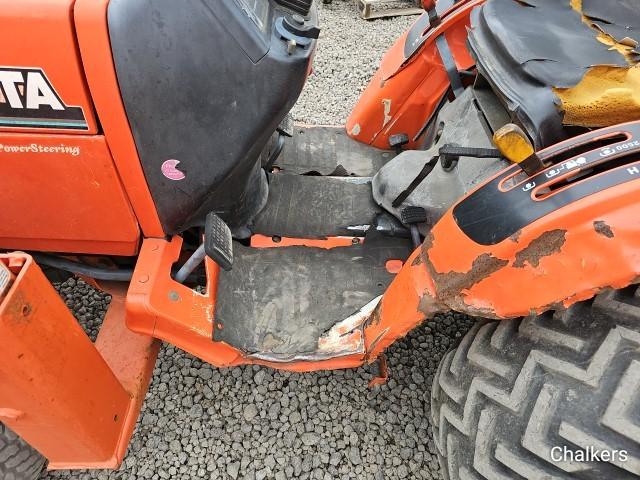 Kubota B2410 4x4 Loader Backhoe w/Belly Mower