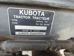 Kubota B2410 4x4 Loader Backhoe w/Belly Mower