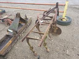 3pt. 2 row Stiff Shank Cultivator