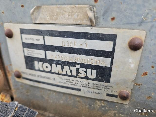 Komatsu D39E Dozer w/6 way Blade