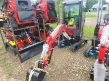 Miva VA13C Mini Excavator wCab/Gas/Unused