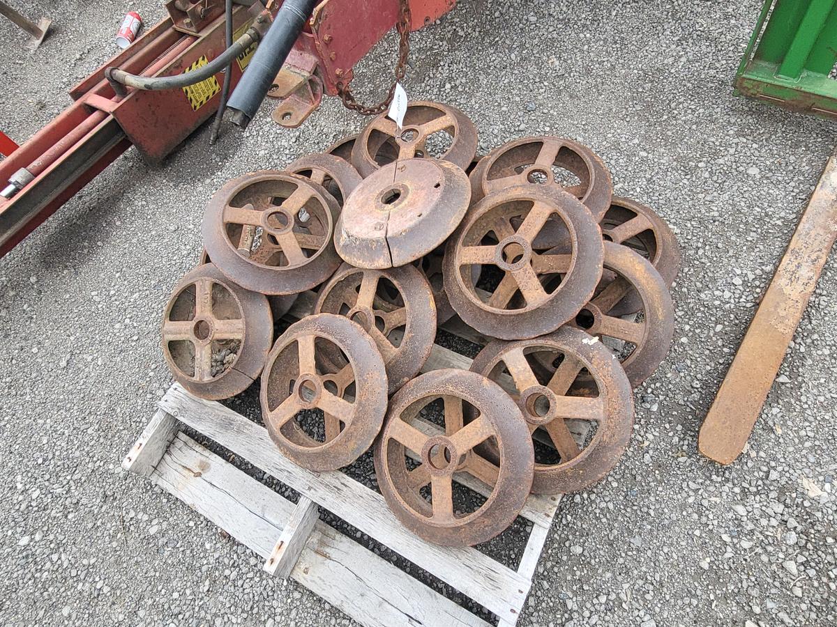 Skid of Packer Wheels