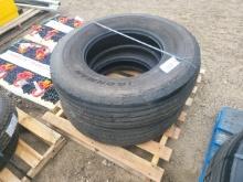 (2) 11R x22.5 Tires