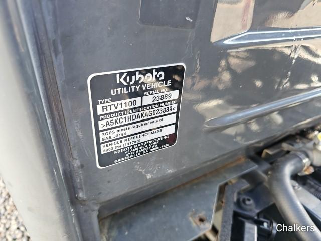 Kubota RTV1100 4x4 w/Cab