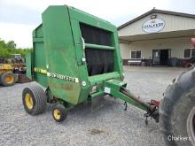 John Deere 566 Round Baler w/Net Wrap