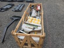 Crate of Misc Tractor Parts