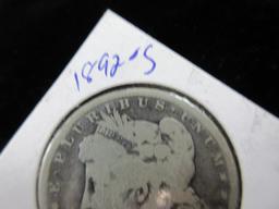 1892 S Silver Dollar