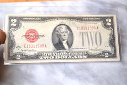 1928-G $2 Red Seal Dollar Note
