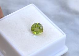 1.90 Carat Round Cut Peridot