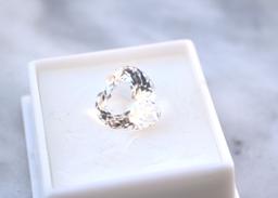 10.15 Carat Heart Shaped White Topaz