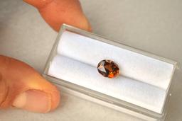 2.70 Carat Fancy Oval Cut Honey Zircon