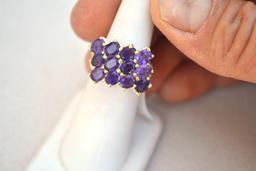 Amethyst Ring in Sterling Silver