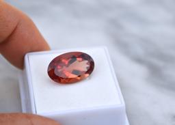 10.13 Carat Fantastic Oval Cut Oregon Sunstone