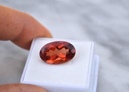 10.13 Carat Fantastic Oval Cut Oregon Sunstone