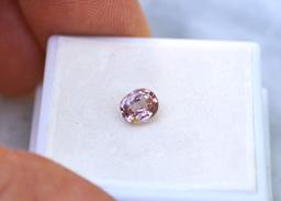 0.86 Carat Oval Cut Pink Spinel