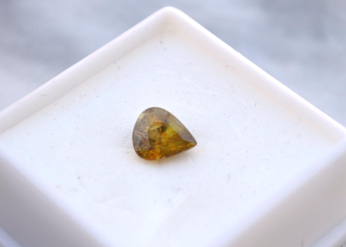 1.70 Carat Pear Cut Sphene