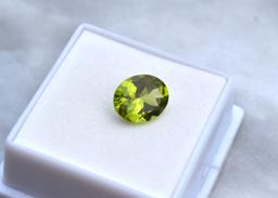 3.48 Carat Oval Cut Peridot