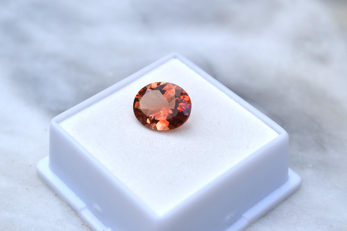 3.48 Carat Oval Cut Oregon Sunstone