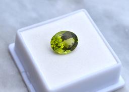 4.92 Carat Oval Cut Peridot