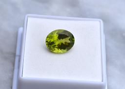 4.92 Carat Oval Cut Peridot