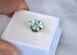 5.19 Carat Fancy Cut Green Kunzite