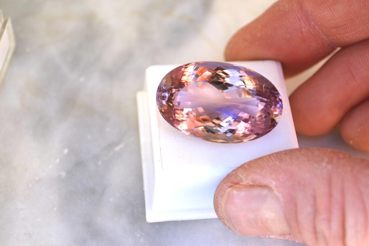 54.19 Carat Oval Cut Ametrine