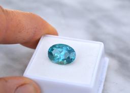 7.14 Carat Oval Cut Apatite