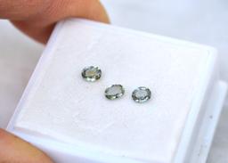 0.60 Carat Matched Trio of Sapphires