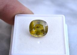 8.27 Carat Cushion Cut Sphene