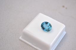 6.25 Carat Antique Oval Cut Swiss Blue Topaz