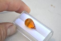 12.68 Carat Citrine Briolette