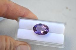 8.22 Carat Oval Cut Amethyst