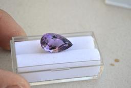 9.35 Carat Pear Cut Amethyst